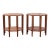Pair Noir Ariana Octagonal Two-Tier Side Tables For Sale