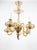 Mid-Century Modern Amber Murano Glass Five-Arm Chandelier, 1960s For Sale - Image 3 of 4