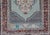 Robin's Egg Blue Vintage Turkish Oushak Rug With Vibrant Teal and Rich Maroon Accents For Sale - Image 8 of 10