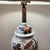 Vintage Frederick Cooper Ceramic Ginger Jar Table Lamp Hand-Pained Floral Motif, Pleated Fabric Shade on Wood Base For Sale - Image 9 of 12