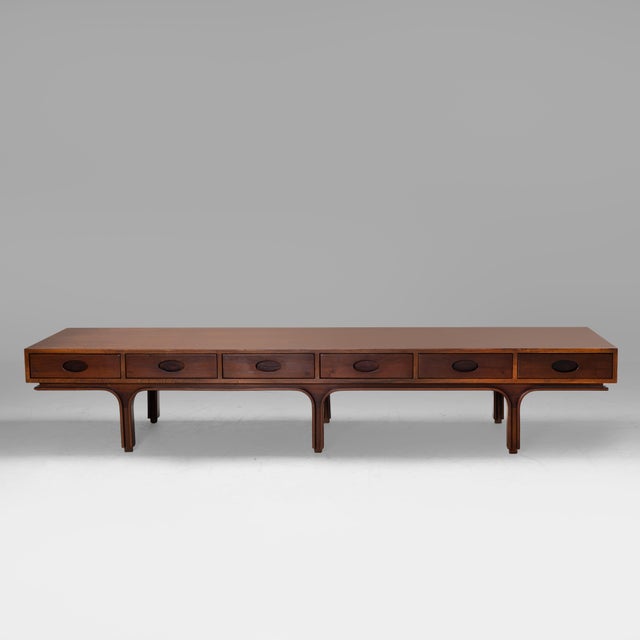 Model 512 Coffee Table with Drawers by Gianfranco Frattini for Bernini, 1960s For Sale - Image 11 of 11