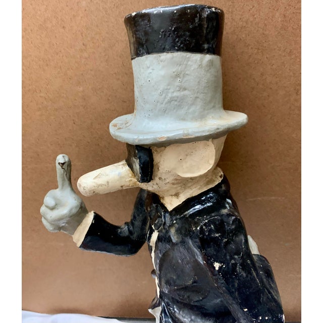 Rare 1930s-1940s Western Exterminator Chalkware Mascot - "Mr. Little" For Sale In Los Angeles - Image 6 of 10