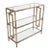 Vintage Maison Jansen Style Hollywood Regency Bespoke Hand Gilt Etergeres Bookcase-Newly Painted For Sale
