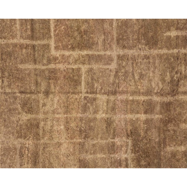Luxurious Hand-Knotted Moroccan Wool Rug | 11'7" X 8'2" | One of a Kind For Sale - Image 6 of 7