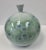 1990s Celadon Floral Daisy Vase For Sale - Image 5 of 5