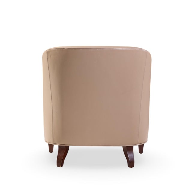 Thomas Pheasant for Baker Furniture Leather Lounge Chair For Sale In Chicago - Image 6 of 10