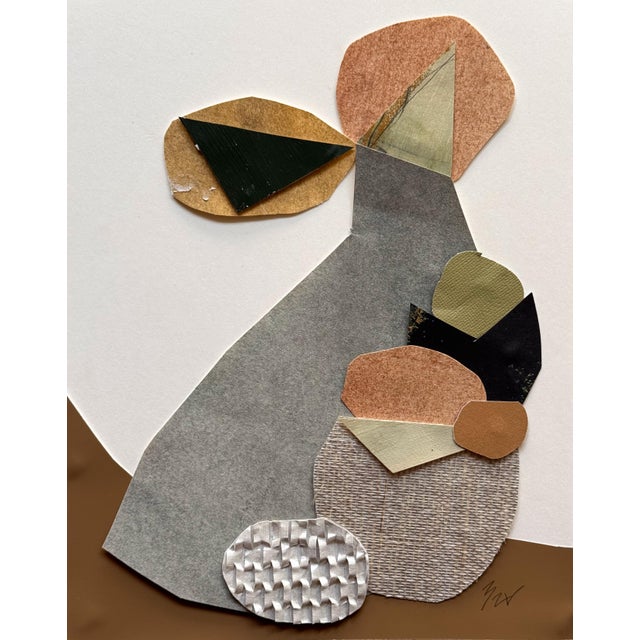 2020s "Vessel 9" Original Mixed-Media Framed Collage on Paper by Zac Woodiel For Sale - Image 5 of 11