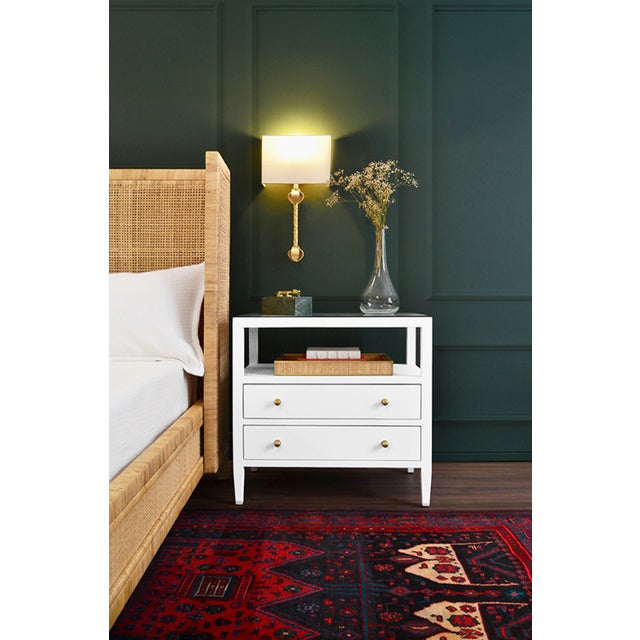 New special order item. Not vintage. Add a pop of color and functionality with the Douglas light blue side table. This...