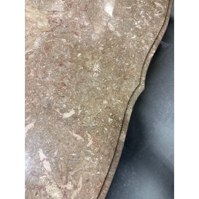 Vintage, Louis XV style, French Provincial Marble Coffee Table with wood base. Very heavy marble, unattached for easy...