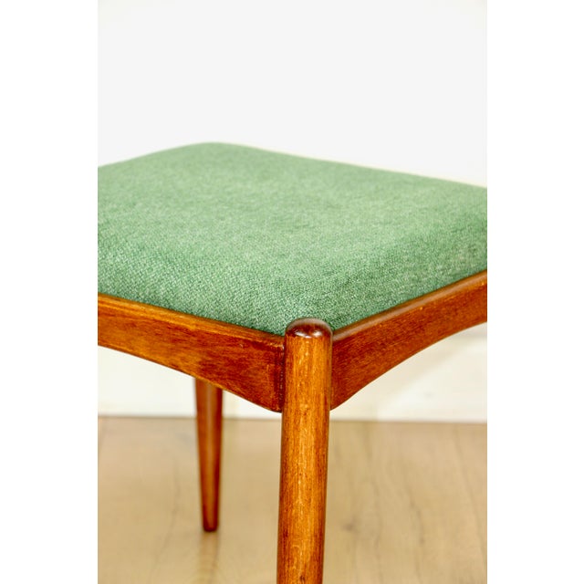 1970s Stool with Green Seat from Edmund Homa, 1970s For Sale - Image 5 of 7