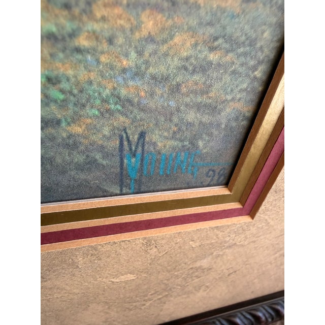 Art Deco 1980s Michael Young Eight Ball Pool Room Lithograph Robin Morris Signed 113/500 For Sale - Image 3 of 8