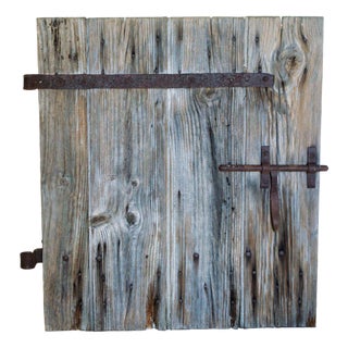 Antique Oak Door in Wrought Iron from Befos, 1800 For Sale
