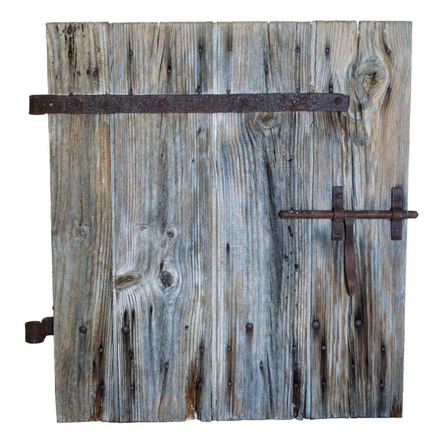 Antique Oak Door in Wrought Iron from Befos, 1800 For Sale