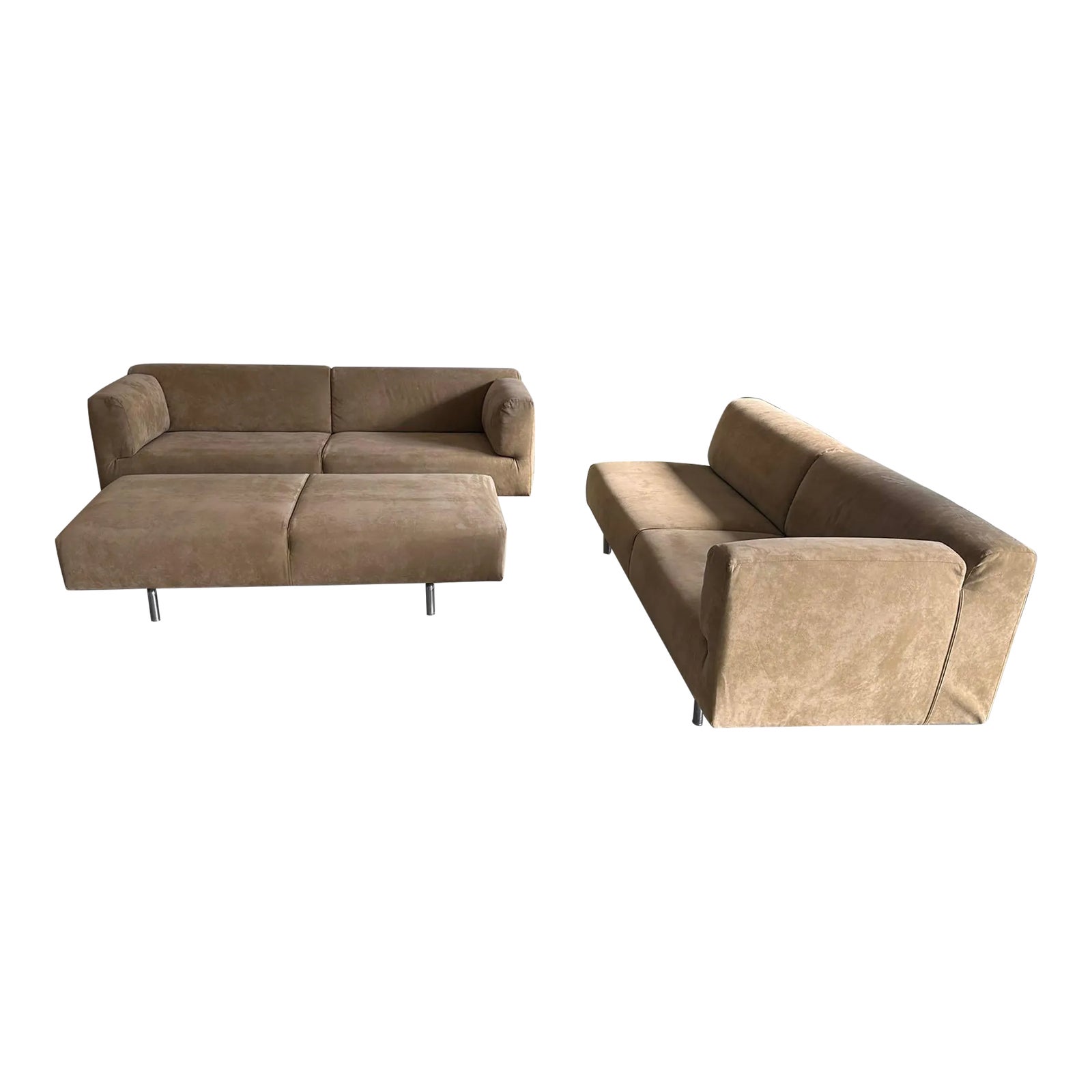 1990s Cassina Met 5 Sofa 3-Piece Set | Chairish