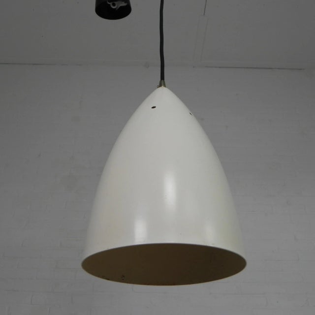 Vintage Hanging Lamp with Aluminum Shade, 1960s For Sale - Image 3 of 13