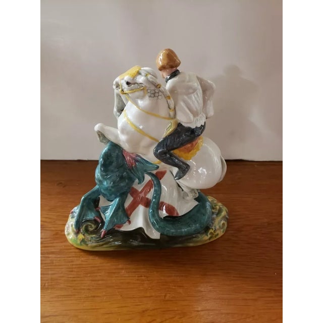 English Vintage Royal Doulton St. George Figurine, Signed by Michael Doulton, England For Sale - Image 3 of 6