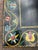 Farmhouse Antique 1940’s Pennsylvania Dutch Wicker and Wood Writing Desk With Handpainted Hex Signs For Sale - Image 3 of 9