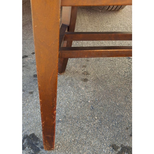 Pair Gunlocke Oak Bankers Armchairs, Early 20th Century, Victorian Design For Sale - Image 13 of 15