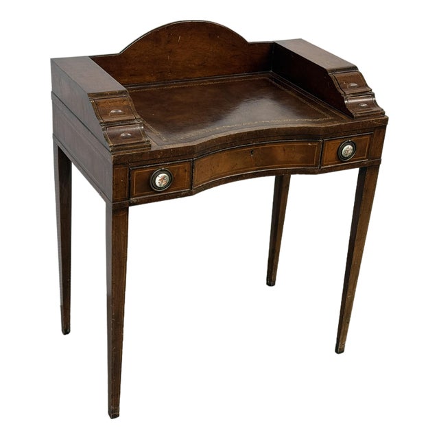Flame Mahogany Ladies Writing Desk, Early 20th Century For Sale