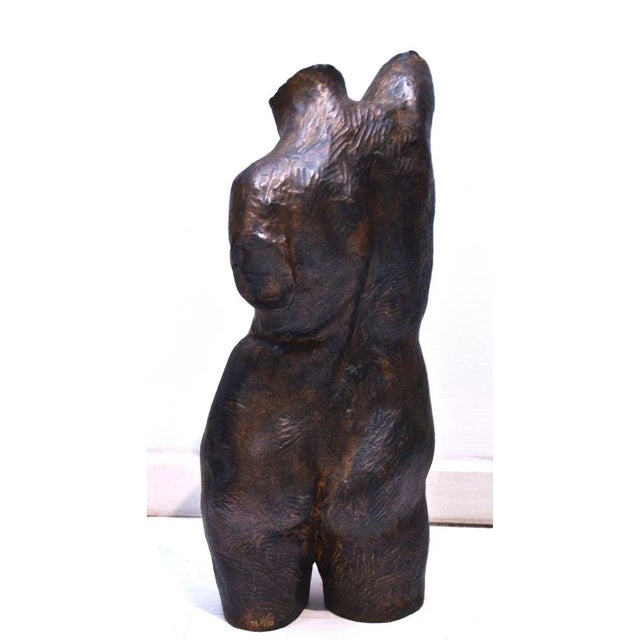 Woman's Chest - Bronze Sculpture by Aurelio Mistruzzi 1930 For Sale - Image 3 of 6