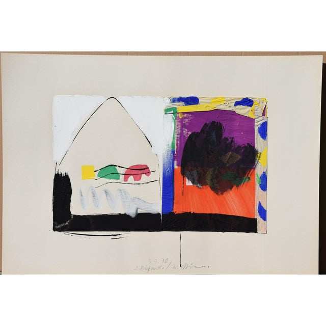 Wolff Mirus, 2nd Letter to L., 1990, Gouache & Mixed Media For Sale - Image 3 of 12