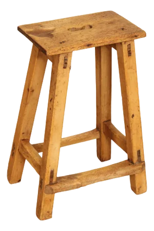 Antique English Pine Stool