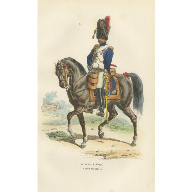 Mid 19th Century Horace Vernet, Napoleon Bonaparte Imperial Guard Cavalry, 1843, Paper For Sale - Image 5 of 10