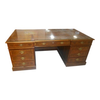 Stunning Baker Furniture Traditional Style Executive Desk For Sale