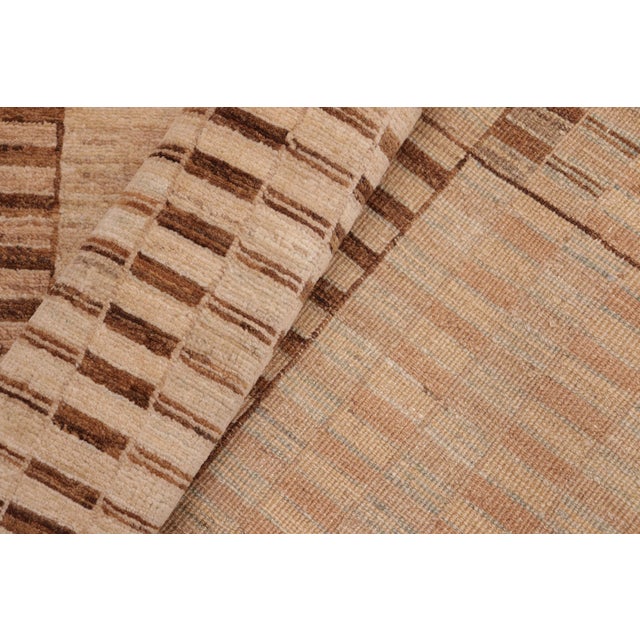 Tan Shabby Chic Gabbeh Beige/Tan Wool Rug - 6'0'' X 8'9'' For Sale - Image 8 of 10