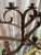 French Provincial Wrought Iron Oversized Candle Holders, Pair For Sale - Image 3 of 6