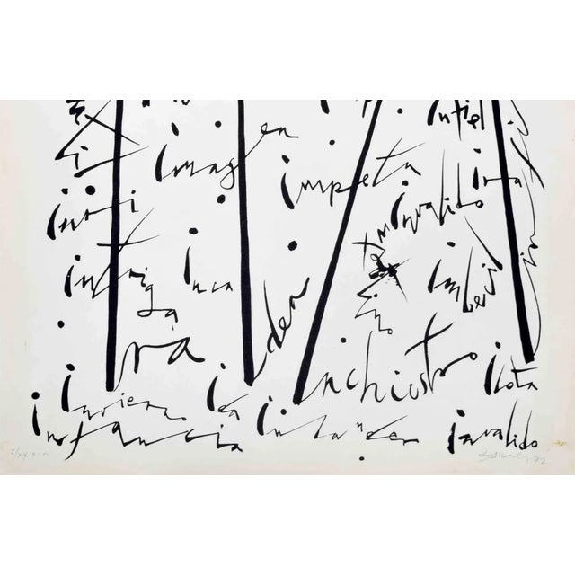 Letter i by rafael alberti, from the alphabet series, is a lithograph, realized by rafael alberti in 1972. Hand-signed and...