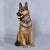 Animal Skin Italian Made Hand Painted and Glazed Terra Cotta Near Life Size German Shepherd For Sale - Image 7 of 13