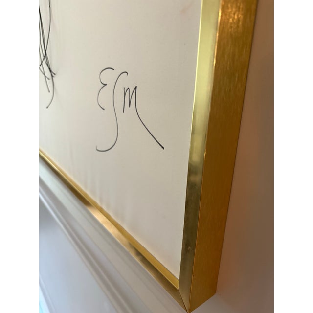 2020s Large Scale Multimedia Painting “The Flight” by Es Melfi, Framed For Sale - Image 5 of 12