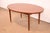 Brown Johannes Anderson Style Danish Modern Teak Extension Dining Table, Newly Refinished For Sale - Image 8 of 14