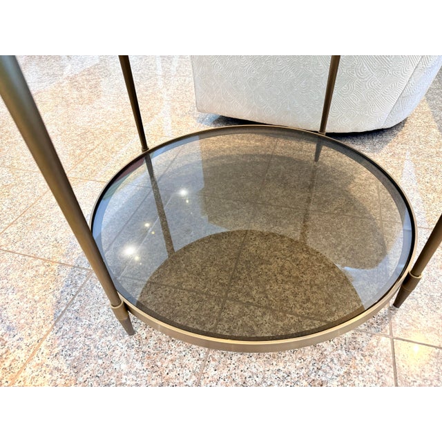 Baker Furniture Company Barbara Barry for Baker Furniture Oberon Round Accent Table For Sale - Image 4 of 5