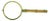 "Vintage Brass Magnifying Glass W/ Bamboo Handle" For Sale