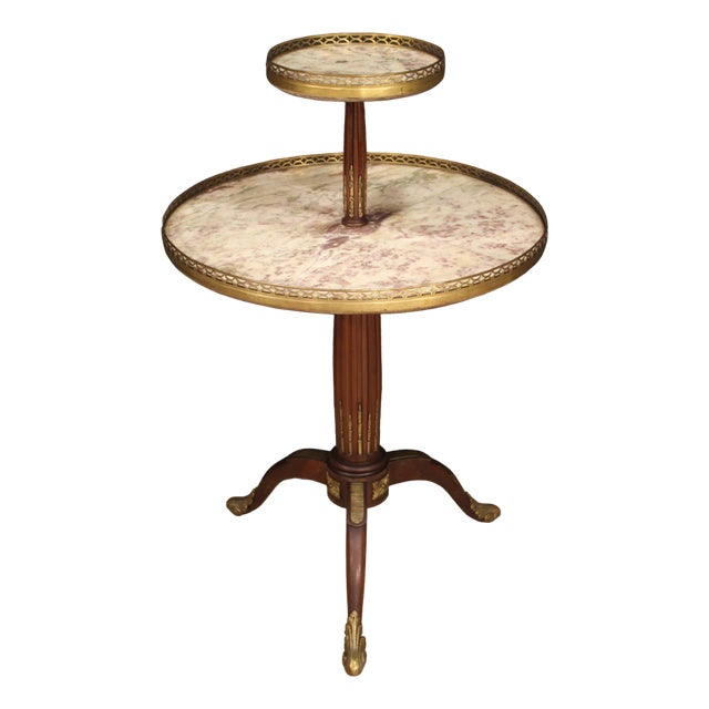 French Round Side Table, 1920 For Sale