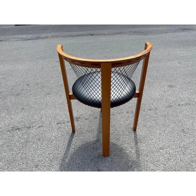 String Dining Chairs by Niels Jørgen Haugesen for Tranekaer Denmark, 1978, Set of 8 For Sale - Image 6 of 7
