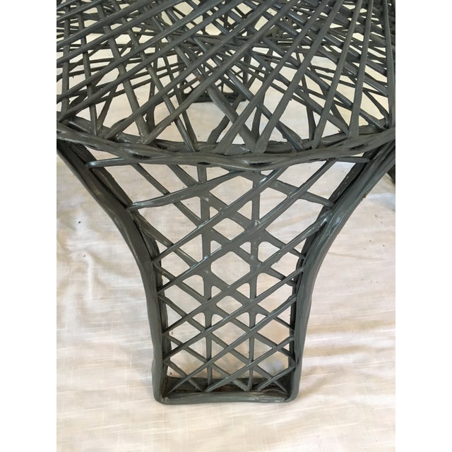 Mid-Century Modern Spun Charcoal Fiberglass Dining Table ...