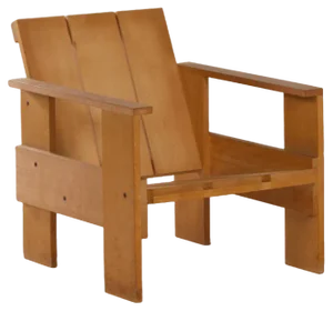 Crate Chair by Gerrit Thomas Rietveld for Cassina, 1980s