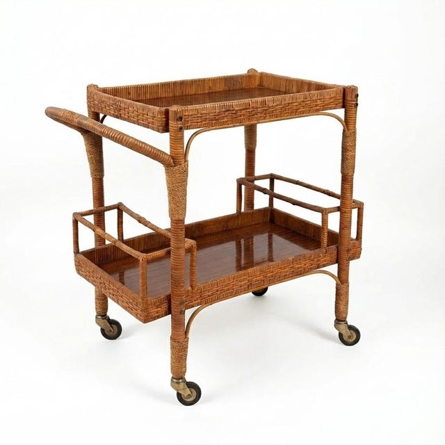 Vintage Italian Serving Cart, 1950s For Sale - Image 9 of 9