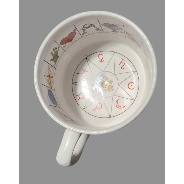 Vintage the Taltos Fortune Telling Astrology Zodiac Teacup & Saucer Jon Anton Ironstone England For Sale - Image 4 of 7