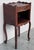 French Early 20th Century 20th Pair of Dark Walnut Nightstands Tables with Drawer and Open Shelf For Sale - Image 3 of 18