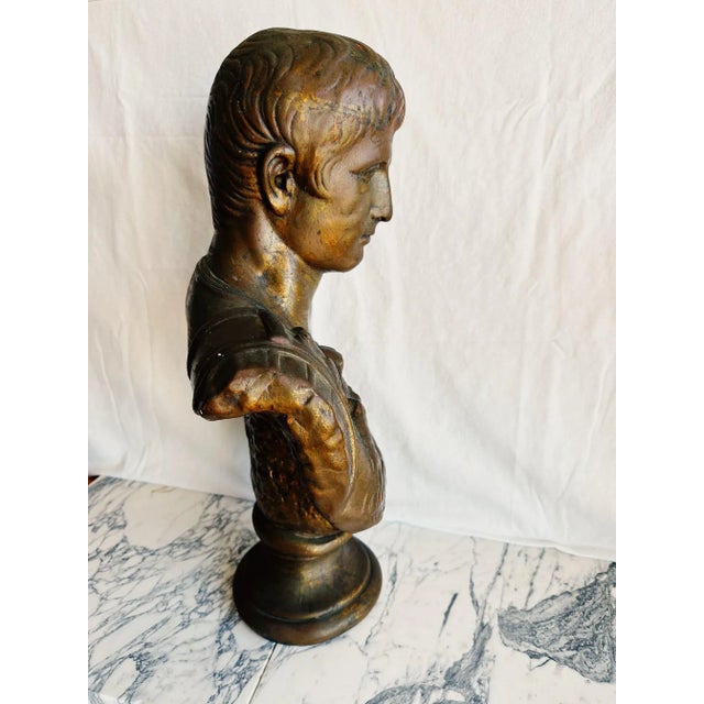 1970s Bust of Cesar Augustus For Sale - Image 11 of 13