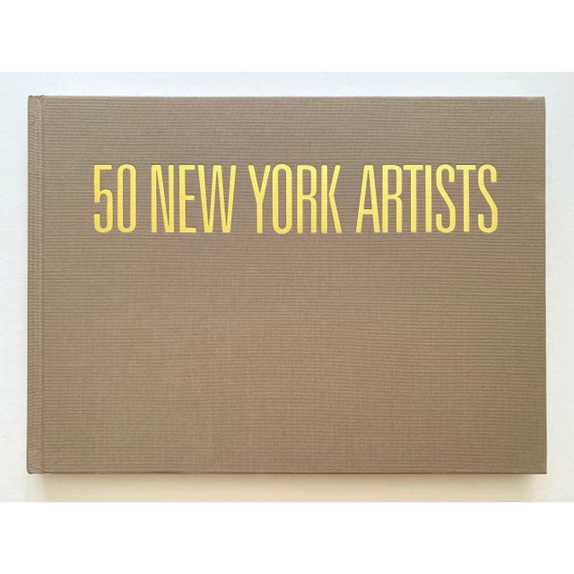 This " 50 New York Artists " rare vintage 1986 first edition Contemporary lithograph print hardcover Pop Art book is a...