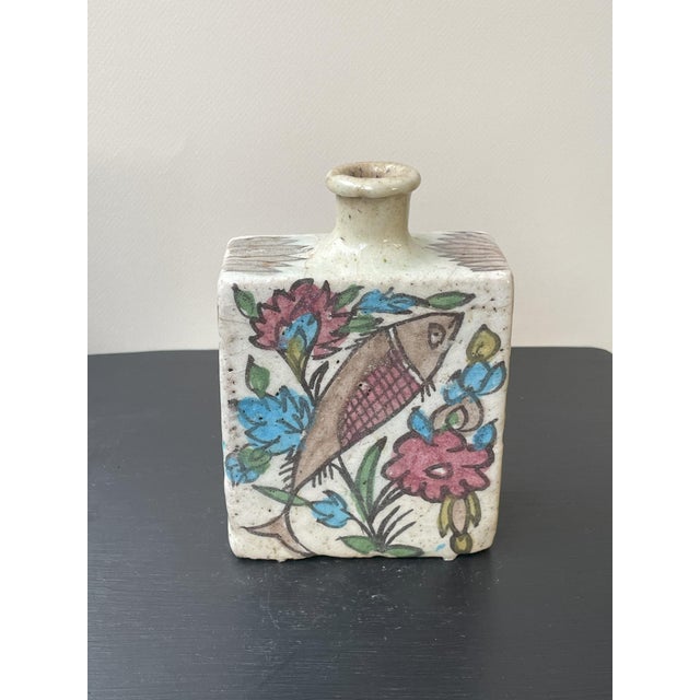 Discover cultural heritage with our set of 2 Small White Qajar vases from Iraq—a pair stunning pieces that reflect rich...