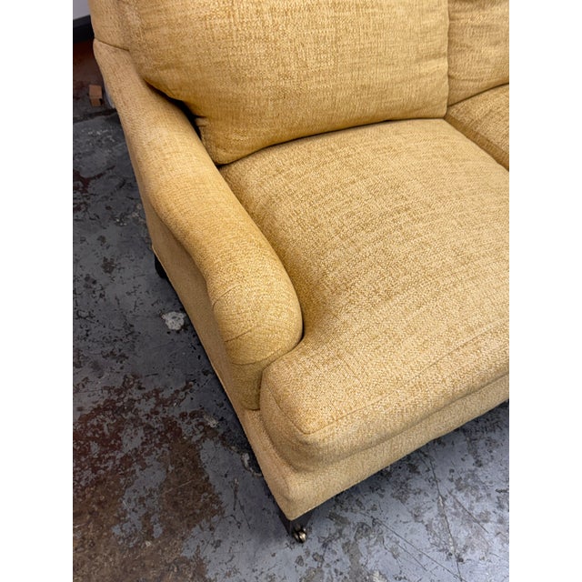 Lee Industries Golden Tweed Sofa For Sale In San Francisco - Image 6 of 12