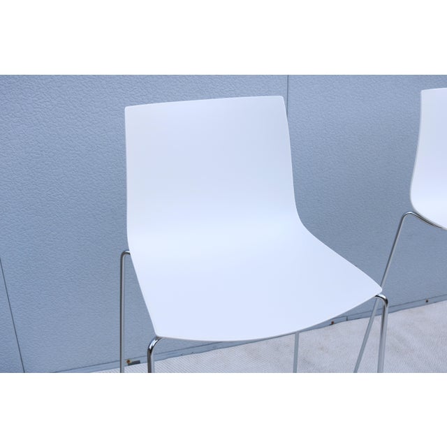 Italian Lievore Altherr Molina for Arper Stackable Catifa Bar Stools, Set of 3 For Sale - Image 14 of 18