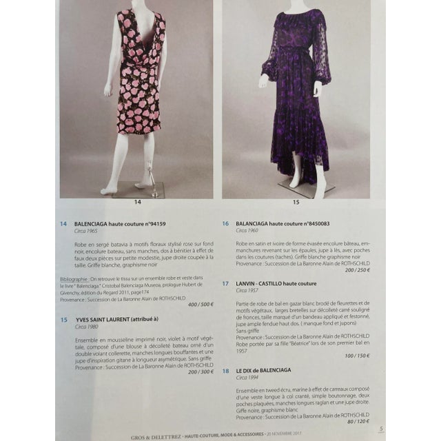 Black Paris Haute Couture Auction Catalog 2017 Published by Gros & Delettrez For Sale - Image 8 of 13