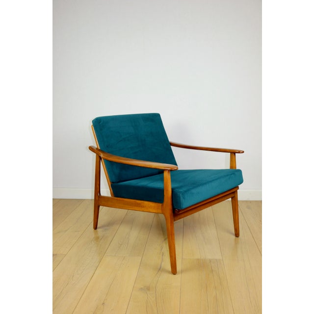Vintage Danish Loft Lounge Chair in Sea Green, 1970s For Sale - Image 11 of 11